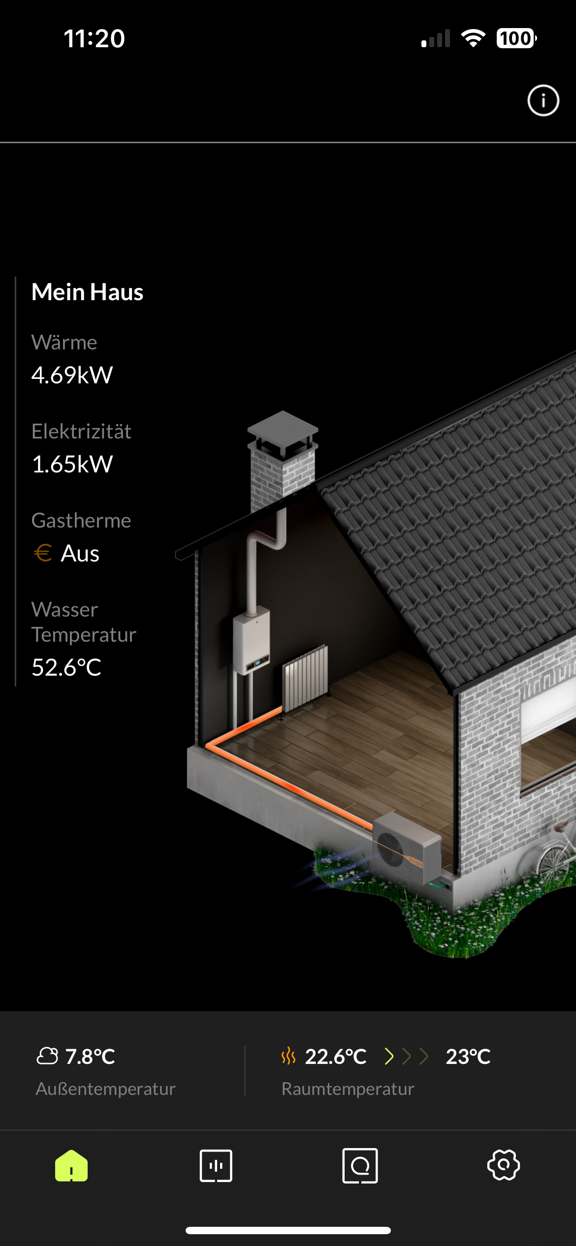Quatt App auf dem Smartphone